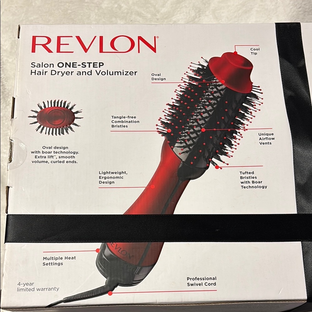 Revlon Red and Black Hair Styling Tool Volumizer Brush - Picture 5 of 5